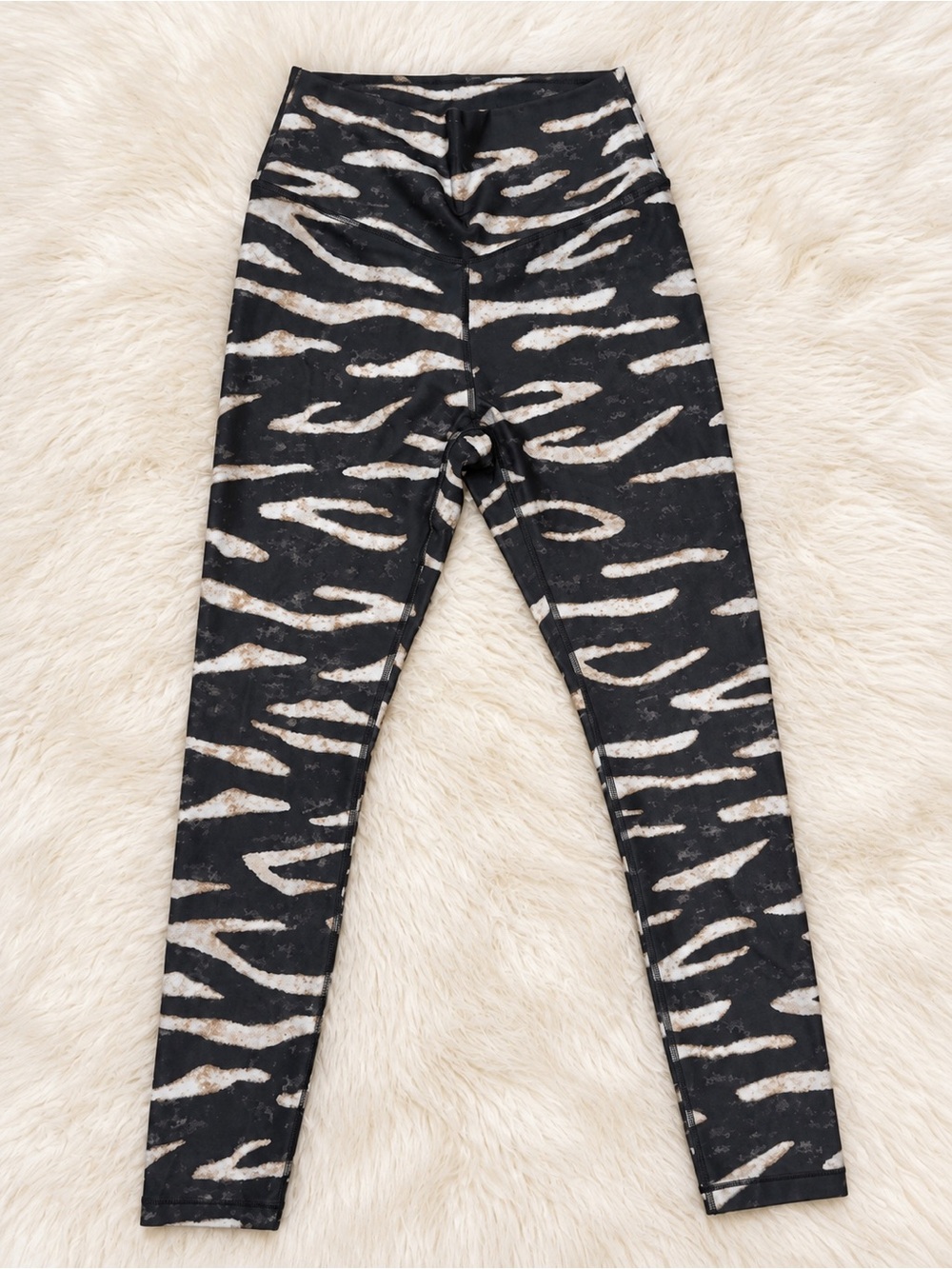 Lole Black and White Zebra-Print Leggings